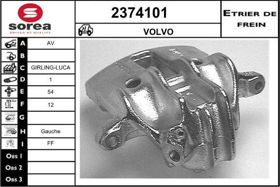 EAI 2374101 - Brake Caliper www.autospares.lv