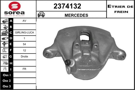 EAI 2374132 - Brake Caliper www.autospares.lv