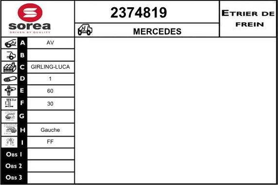 EAI 2374819 - Bremžu suports autospares.lv