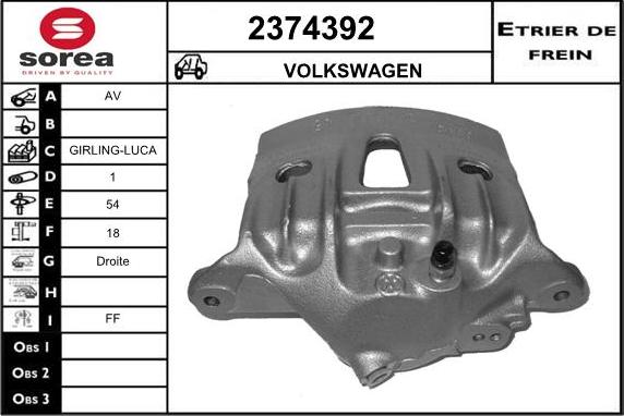 EAI 2374392 - Bremžu suports www.autospares.lv