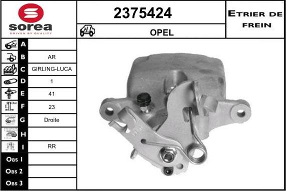 EAI 2375424 - Bremžu suports autospares.lv