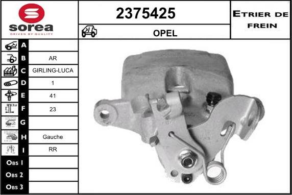 EAI 2375425 - Bremžu suports autospares.lv