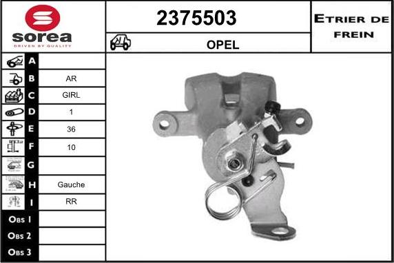 EAI 2375503 - Bremžu suports autospares.lv