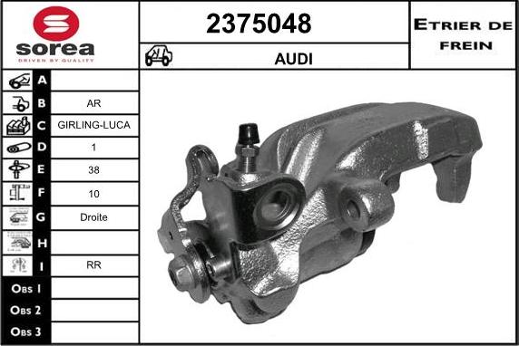 EAI 2375048 - Bremžu suports autospares.lv