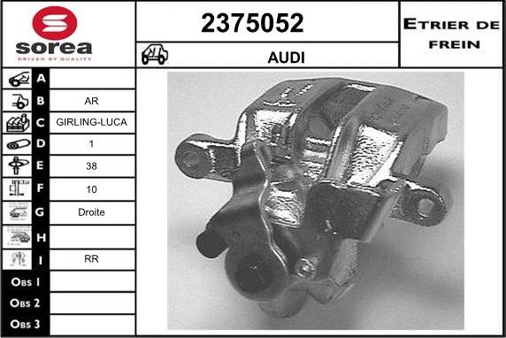 EAI 2375052 - Bremžu suports autospares.lv