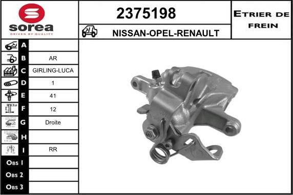 EAI 2375198 - Brake Caliper www.autospares.lv