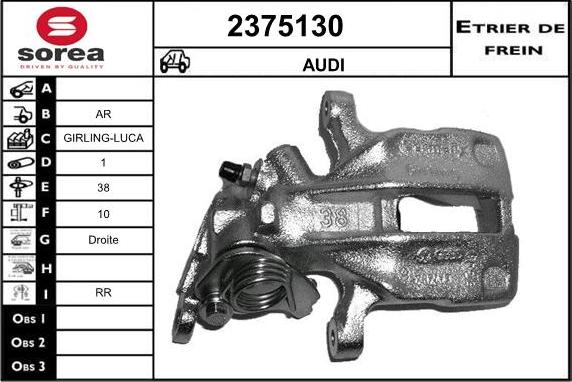 EAI 2375130 - Bremžu suports autospares.lv