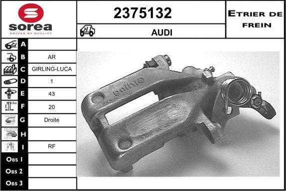 EAI 2375132 - Bremžu suports autospares.lv