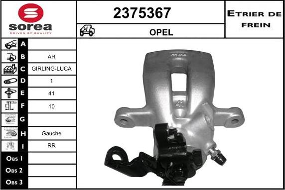 EAI 2375367 - Bremžu suports autospares.lv