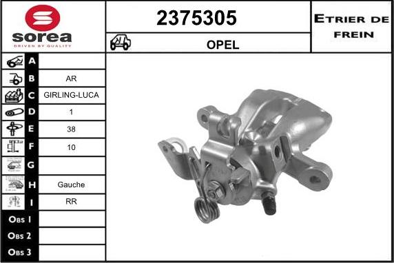 EAI 2375305 - Тормозной суппорт www.autospares.lv