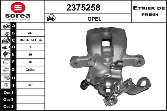 EAI 2375258 - Bremžu suports autospares.lv