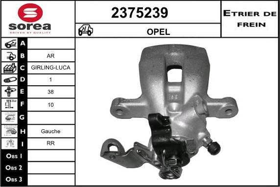 EAI 2375239 - Bremžu suports autospares.lv