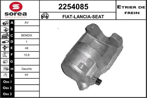 EAI 2254085 - Bremžu suports autospares.lv