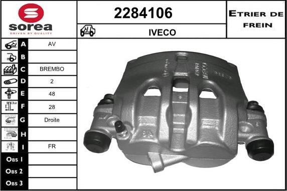 EAI 2284106 - Bremžu suports autospares.lv