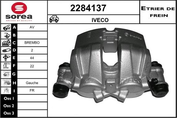 EAI 2284137 - Bremžu suports www.autospares.lv