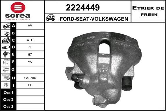 EAI 2224449 - Bremžu suports autospares.lv