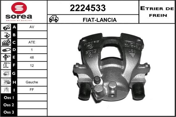 EAI 2224533 - Bremžu suports autospares.lv