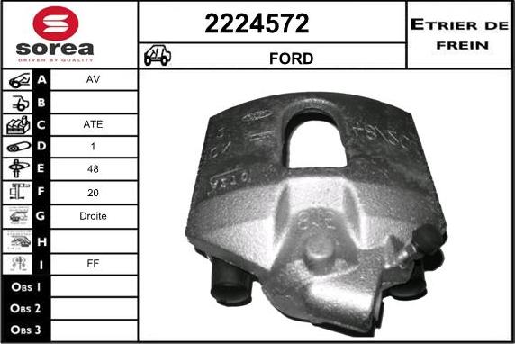 EAI 2224572 - Тормозной суппорт www.autospares.lv