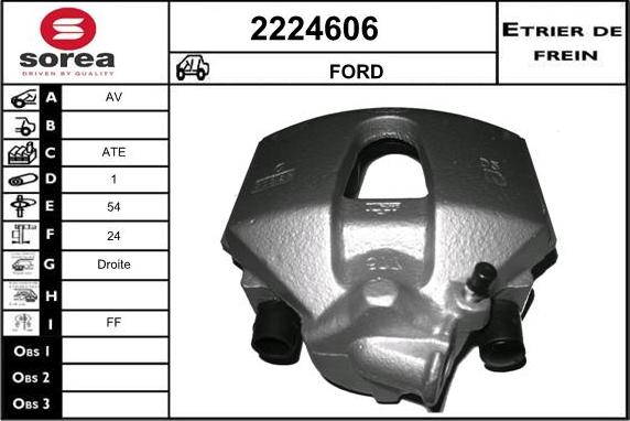 EAI 2224606 - Brake Caliper www.autospares.lv