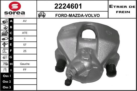 EAI 2224601 - Bremžu suports autospares.lv