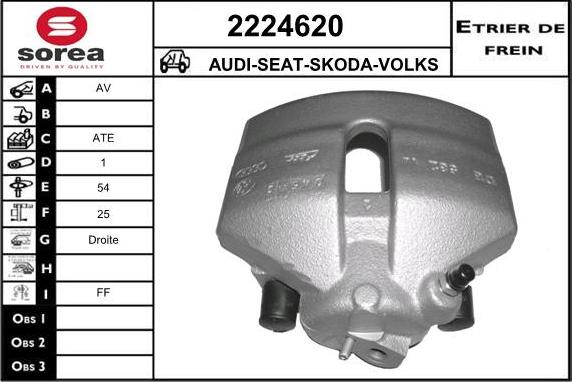 EAI 2224620 - Bremžu suports autospares.lv