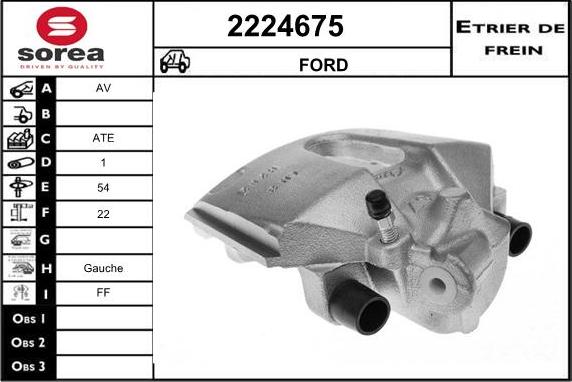 EAI 2224675 - Brake Caliper www.autospares.lv