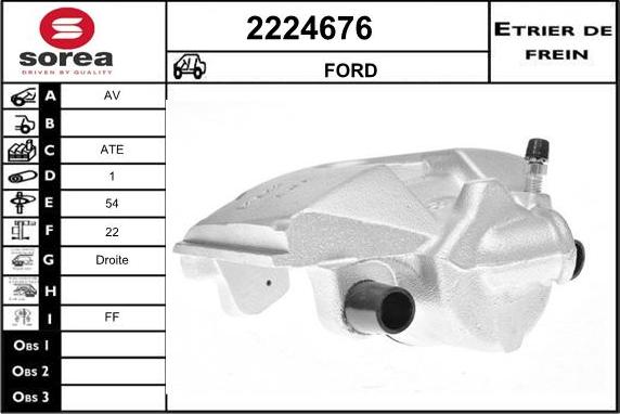 EAI 2224676 - Brake Caliper www.autospares.lv