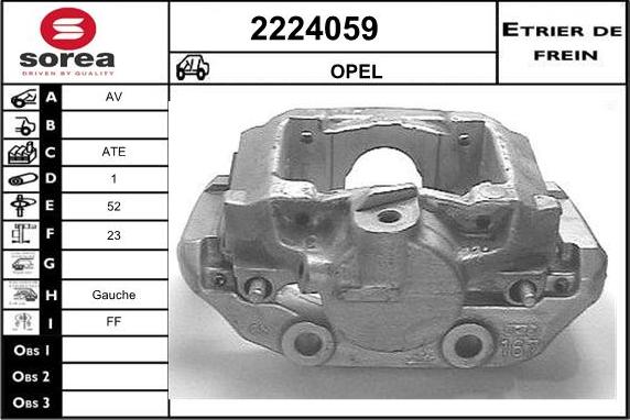 EAI 2224059 - Bremžu suports www.autospares.lv