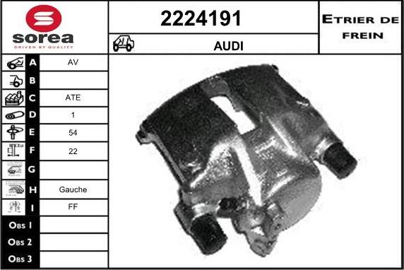 EAI 2224191 - Brake Caliper www.autospares.lv