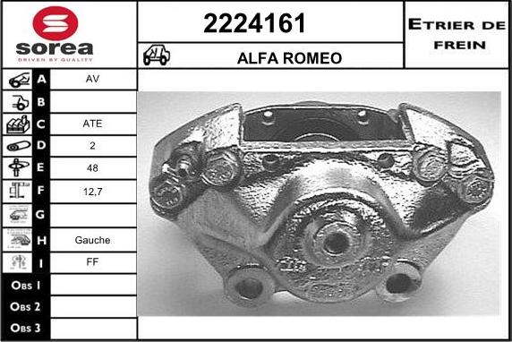 EAI 2224161 - Тормозной суппорт www.autospares.lv