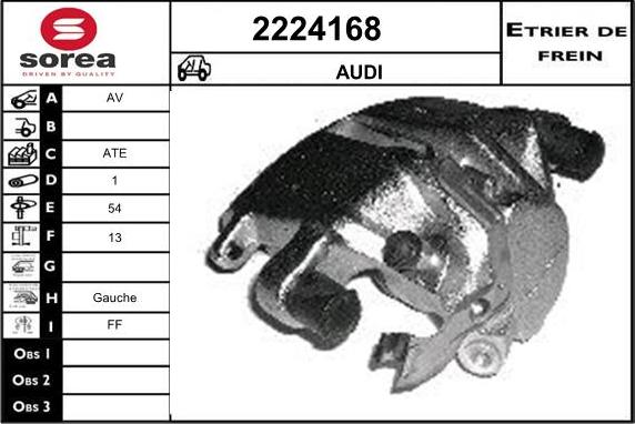 EAI 2224168 - Brake Caliper www.autospares.lv