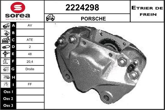 EAI 2224298 - Тормозной суппорт www.autospares.lv