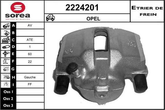 EAI 2224201 - Bremžu suports autospares.lv