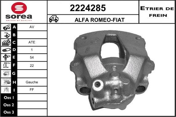 EAI 2224285 - Bremžu suports autospares.lv