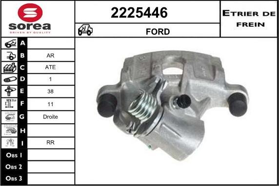 EAI 2225446 - Bremžu suports autospares.lv