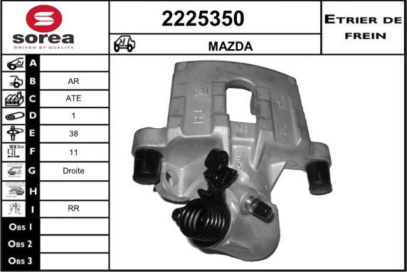 EAI 2225350 - Bremžu suports autospares.lv