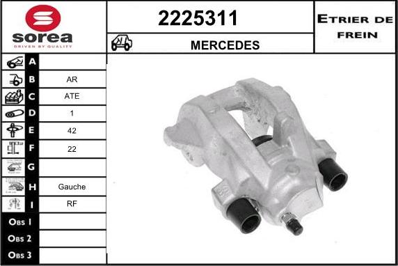 EAI 2225311 - Тормозной суппорт www.autospares.lv