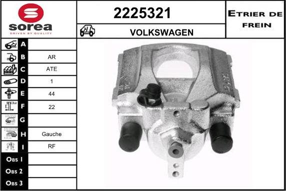 EAI 2225321 - Bremžu suports autospares.lv