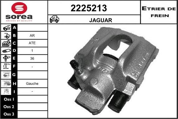 EAI 2225213 - Тормозной суппорт www.autospares.lv