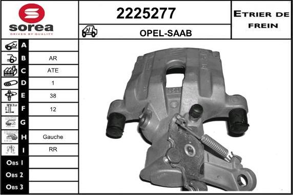 EAI 2225277 - Brake Caliper www.autospares.lv