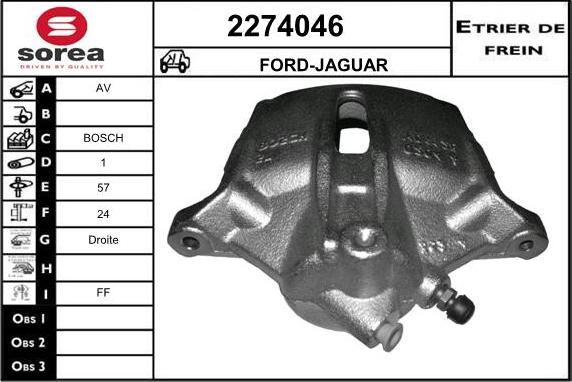 EAI 2274046 - Bremžu suports www.autospares.lv