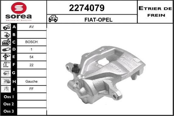 EAI 2274079 - Bremžu suports autospares.lv