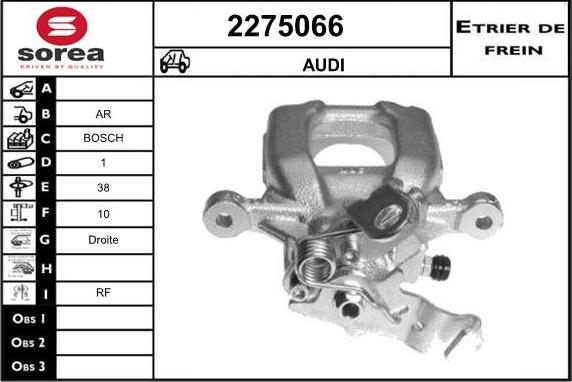 EAI 2275066 - Brake Caliper www.autospares.lv