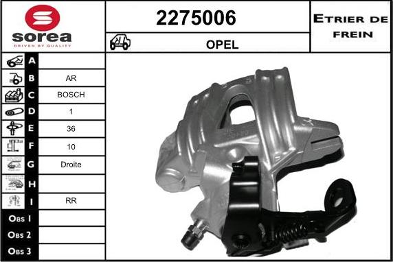 EAI 2275006 - Bremžu suports autospares.lv