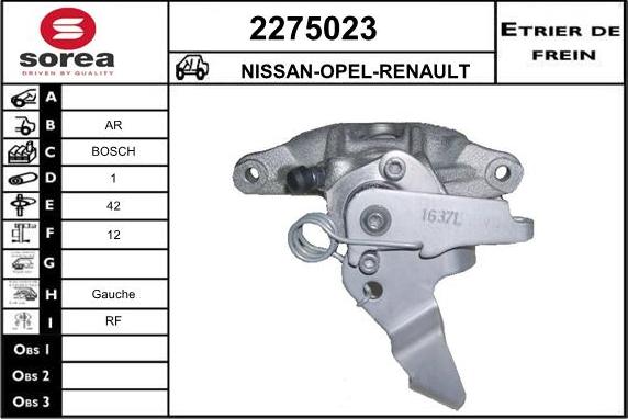 EAI 2275023 - Brake Caliper www.autospares.lv