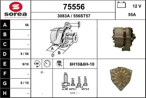 EAI 75556 - Ģenerators www.autospares.lv