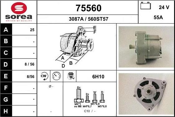 EAI 75560 - Ģenerators www.autospares.lv