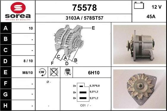 EAI 75578 - Ģenerators autospares.lv