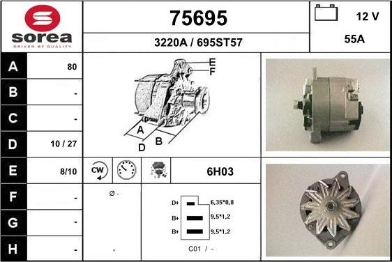 EAI 75695 - Ģenerators autospares.lv