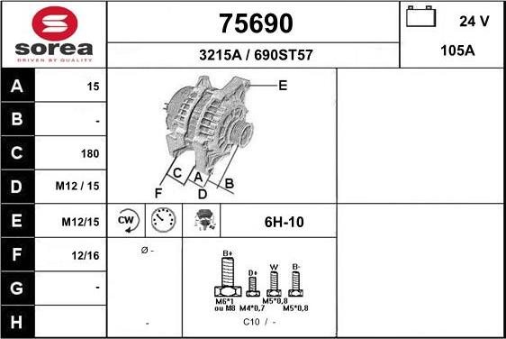 EAI 75690 - Ģenerators autospares.lv